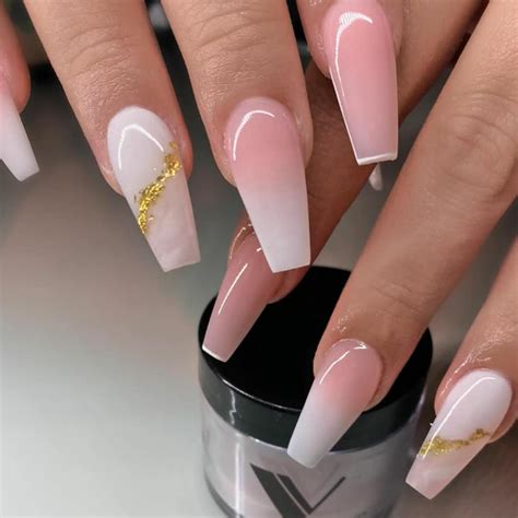 ombre nails nude and white|50+ Stunning Nude Ombre Nail Ideas (Beige Ombre。